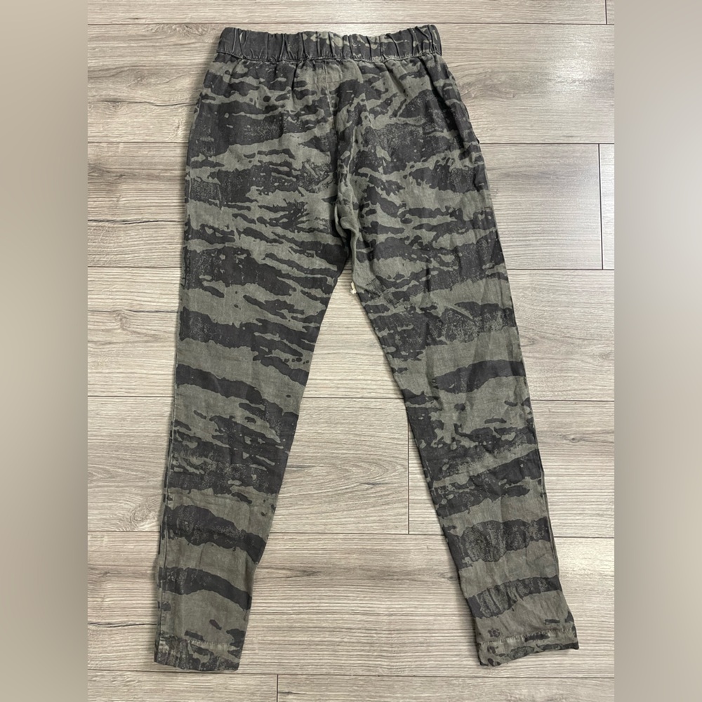 Enza‎ Costa Linen Pant Army Color Sz 0 NWT - Picture 7 of 7